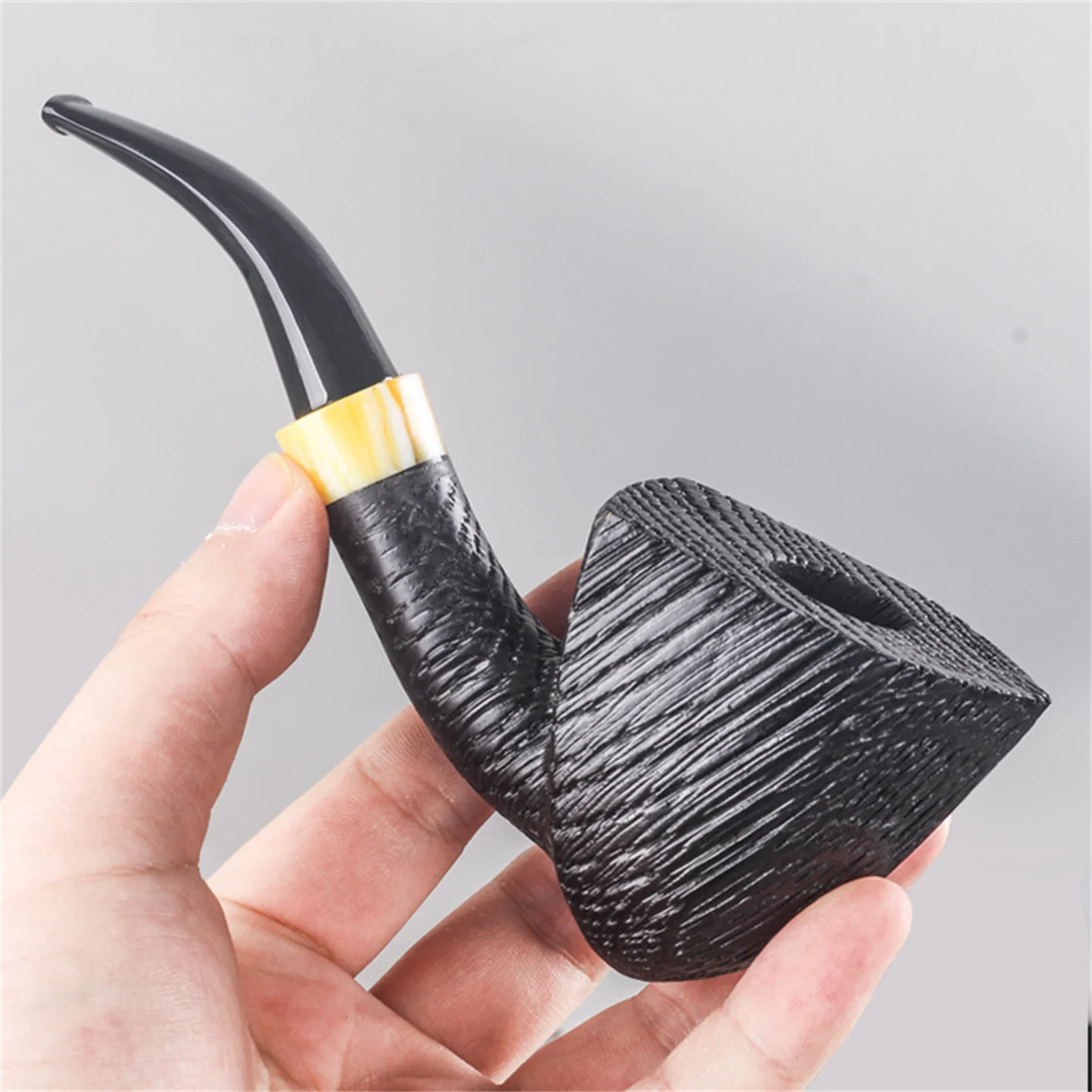 Oak Pipe Freestyle Tomahawk Series Pipe Handmade Solid Wood Men's Smoking Set Tobacco Pipe Portable Old-Fashioned Pipe
