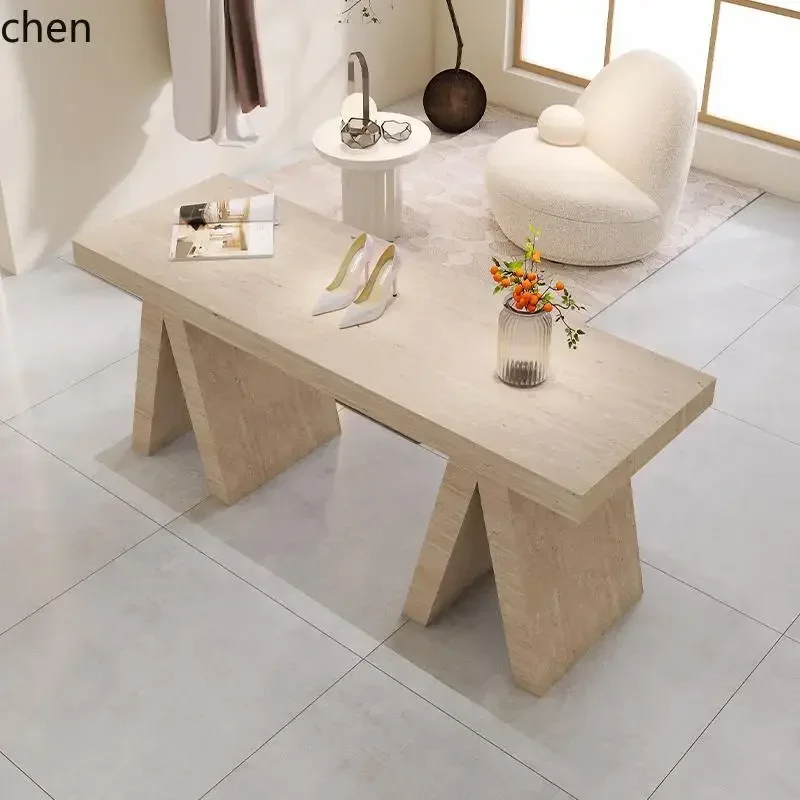 HYS Women's Clothing Store Shoe and Bag Store Imitation Travertine Water Table Jewelry Middle Display Nakajima Table