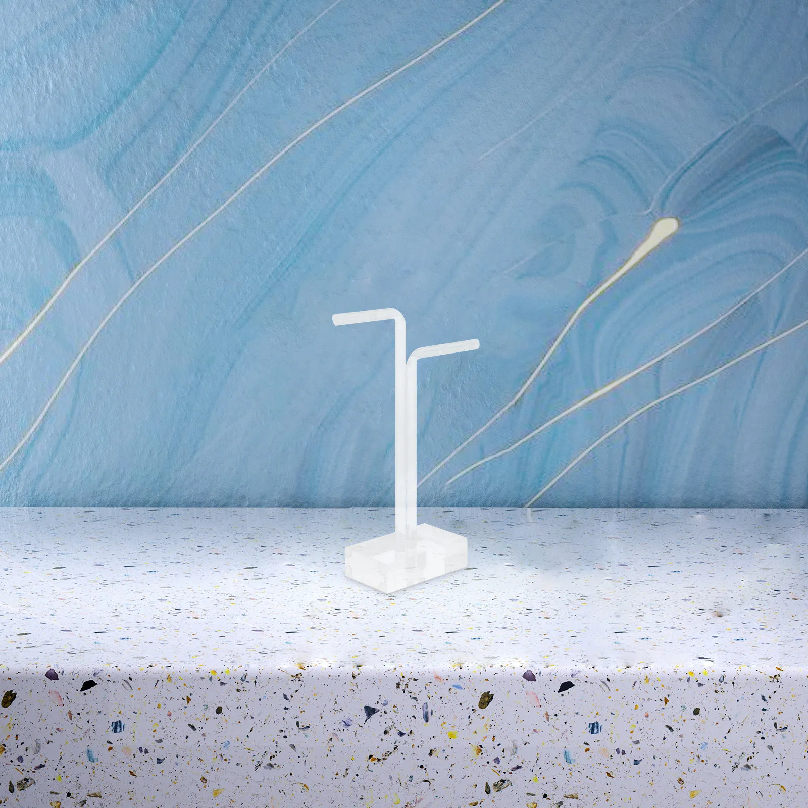 

Acrylic Jewelry Display Stand Clear Earring Organizer Space-Saving Modern Holder for Retail Home Dresser Jewelry Storage