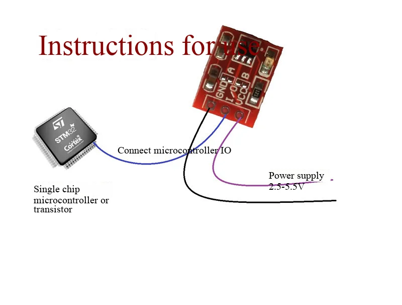 Mindestabnahme 10 Stück TTP223-Touch-Button-Modul, selbstverriegelnd, Impulsbetrieb, kapazitiv, Schalter, Einzelkanalmodifikation – Detail 3