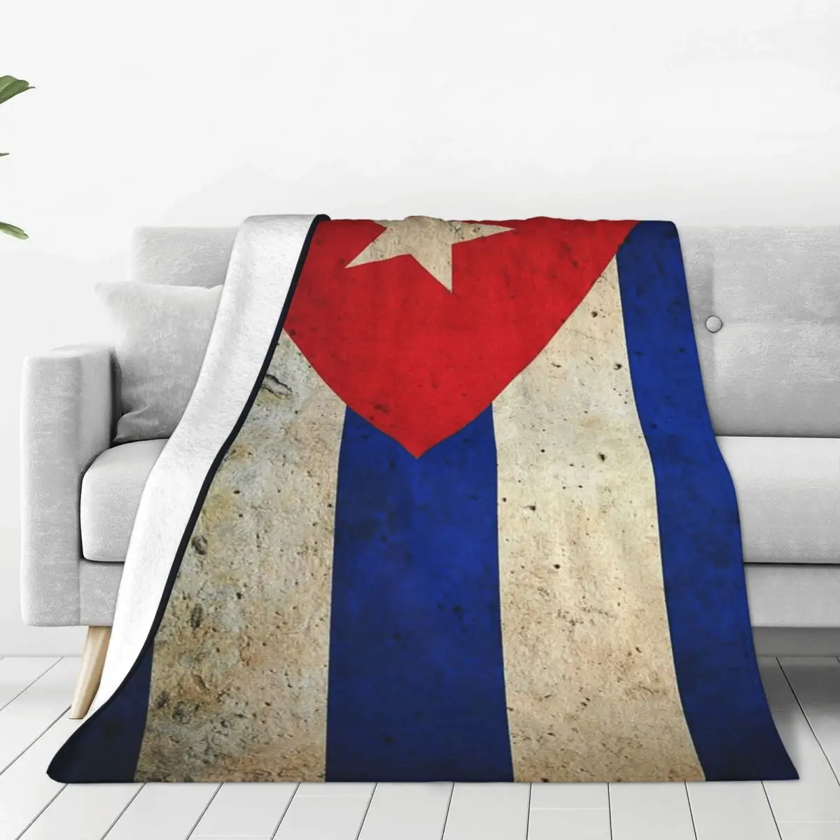 Cuba Cuban Flag Blanket Soft Warm Flannel Throw Blanket Cover for Bed Living room Picnic Travel Home Sofa