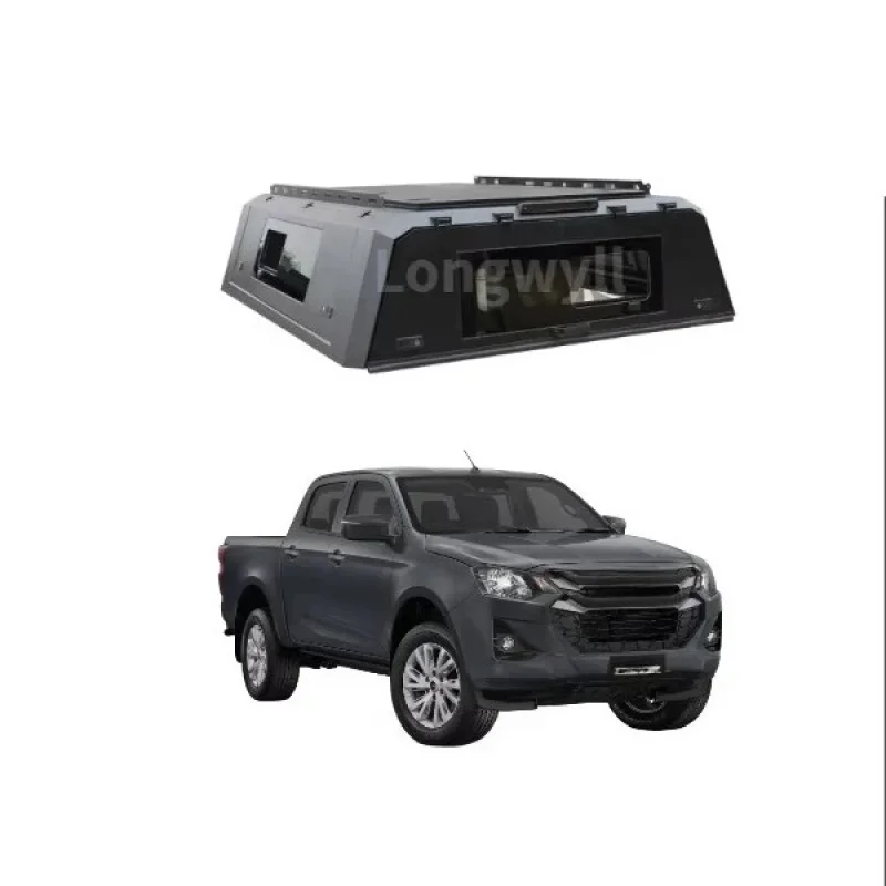 

-Rust Truck Caps for D-max Waterproof Hard Canopies Aluminum Pickup Toppers Heavy- Camper Shell