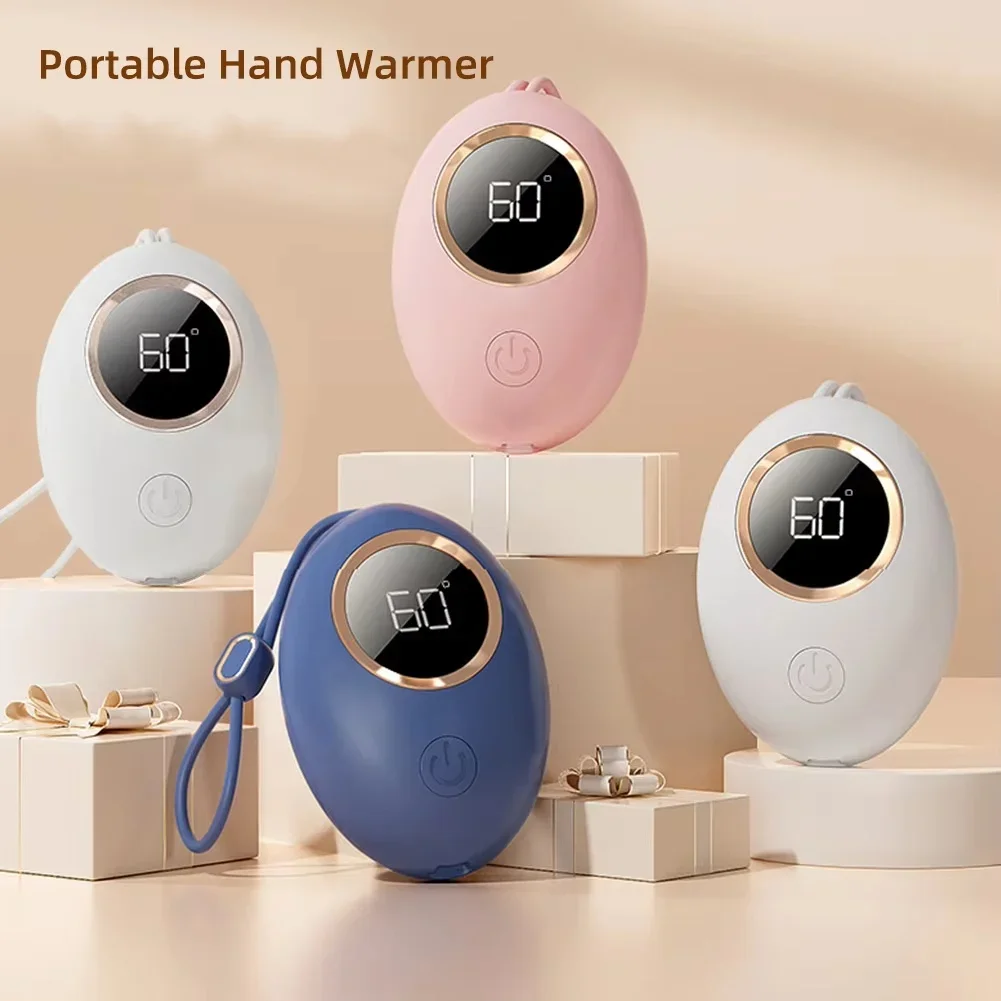 Xiaomi Portable Pocket Hand Warmer, 2 in 1, Power Banks, 50000mAh Battery, Temperature Display, Adjustable, Christmas Gift