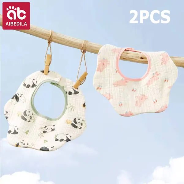 2 stücke Neugeborenen Baby Lätzchen Infant Spucktücher Baby Zeug Fütterung Sabbern Bandana Speichel Handtuch Kleinkind Lätzchen Baby Zubehör