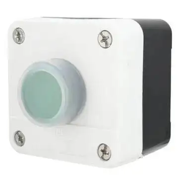 660V 10A One Green Button Momentary Reset ABS Waterproof Plastic Box Push Button Switch For Gate Opener