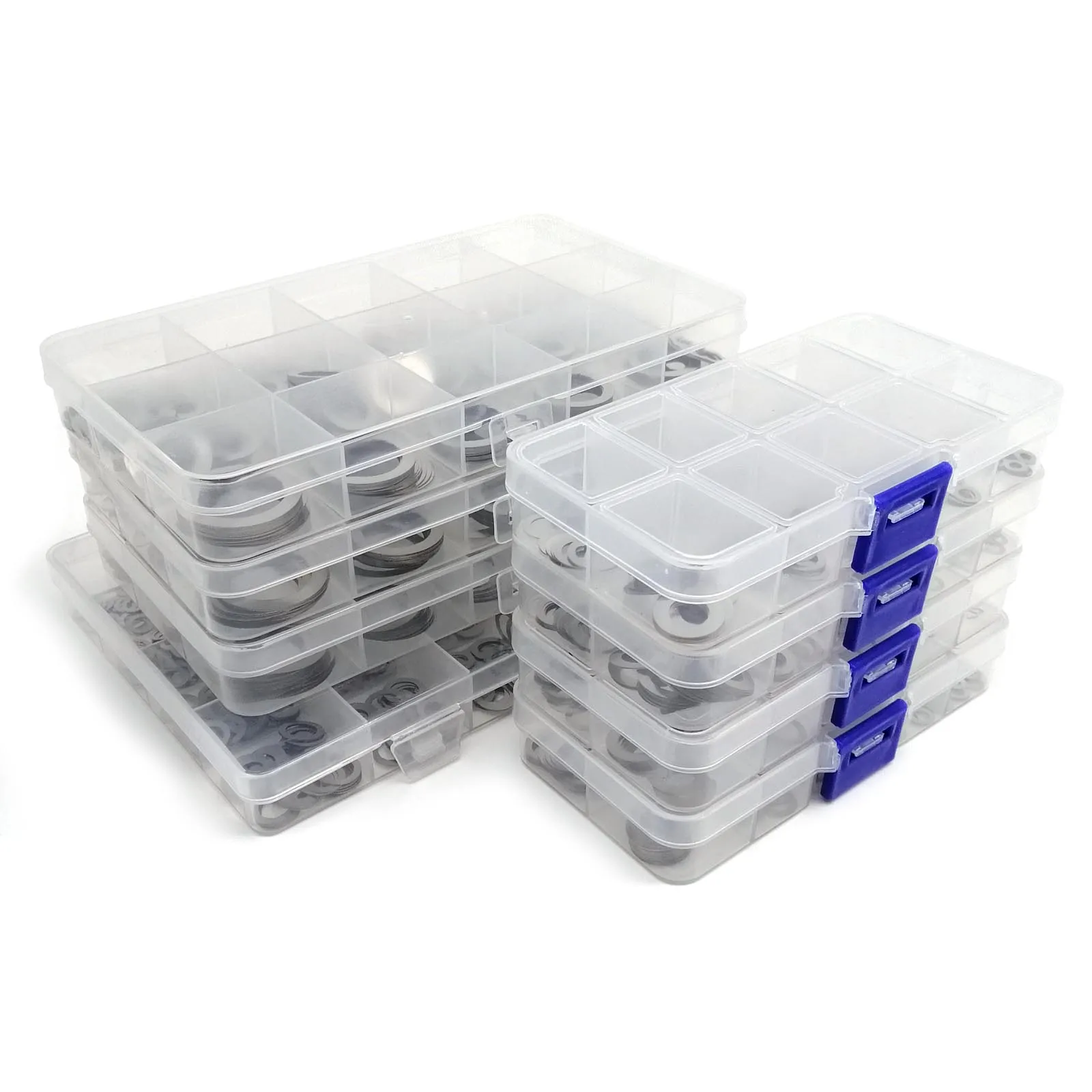 1 Set M3 to M20 0.1mm 0.2mm 0.3mm Ultrathin Flat Washer Adjusting Ultra Thin Shim Plain Gasket Kit Box 304 A2-70 Stainless Steel image 3