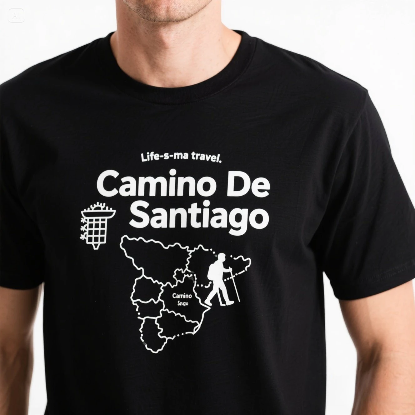 

Life Is A Journey, Camino De Santiago | Spain Hiking T-Shirt 100% Cotton O-Neck Summer Short Sleeve Casual Mens T-shirt