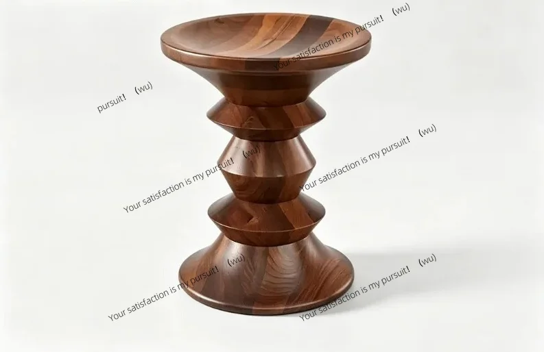 for Home Living Room Modern Simple Solid Wood Chair Stool Leisure Ottoman Side Table