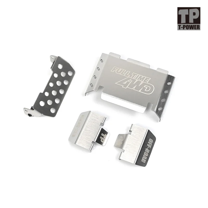 FMS FCX10 Camel Trophy 1/10 RC Car TP Metal Skid Plate Armor Chassis Guard Anti-Collision Upgrade Kit Easy Installation