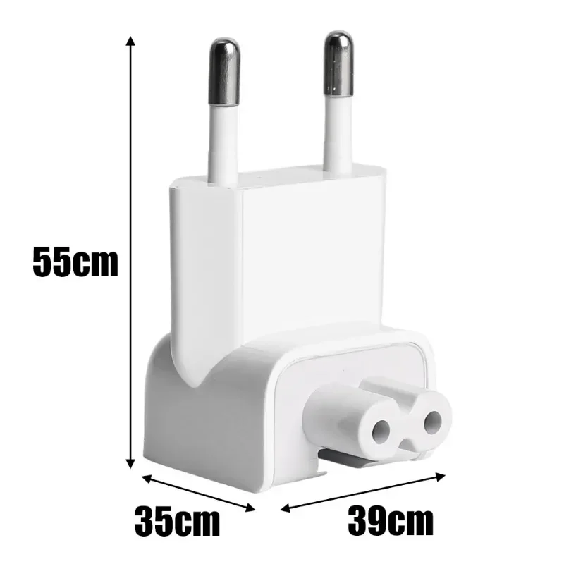 5/1Pack EU AC Power Plug Adapter Travel Wall Outlet Converter Duck Head for MacBook MagSafe 45/60/85W for IPad 10W/12W Adapters