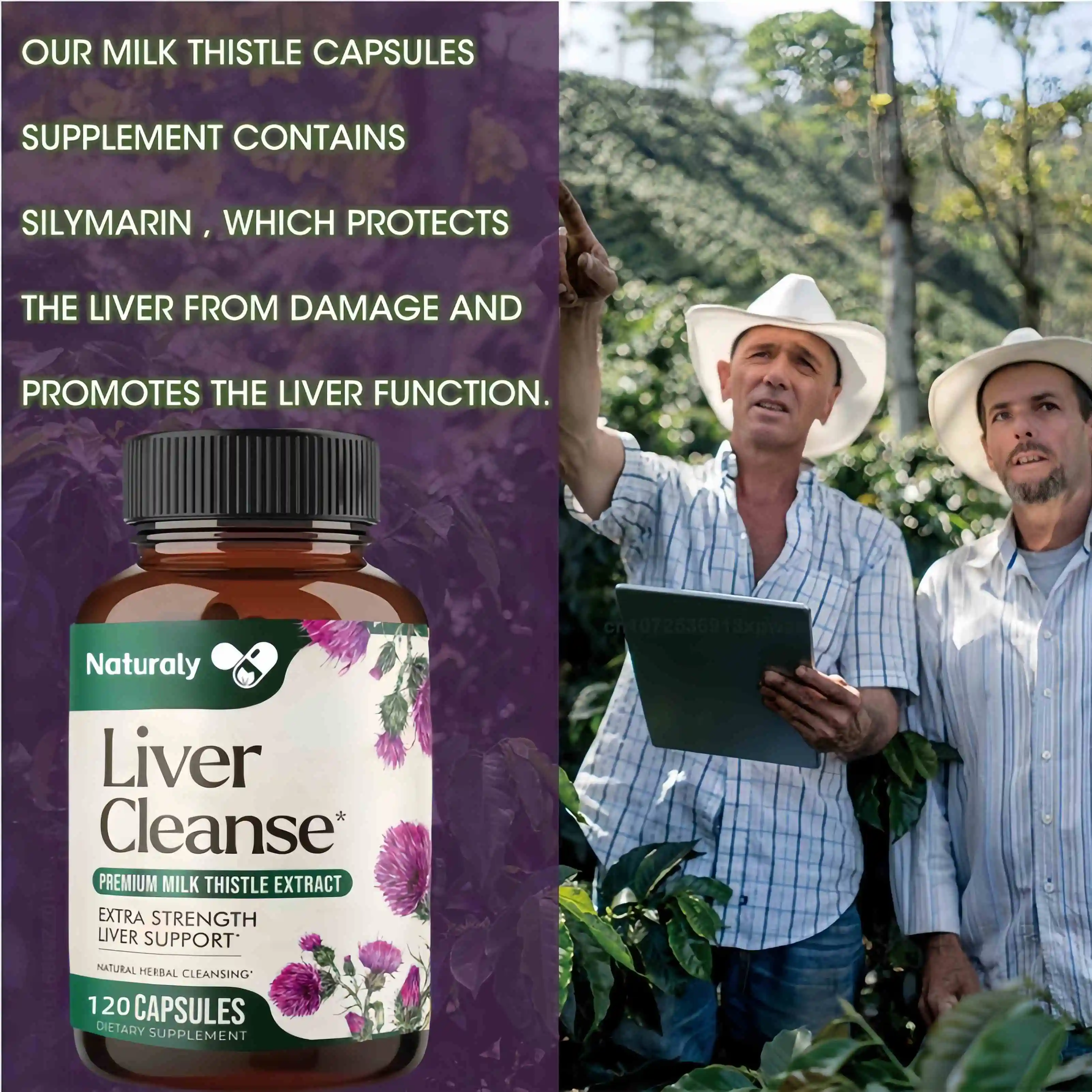 Liver Cleanse and Repair - Milk Thistle Supplement, Liver Health, Diuretic, Swelling Reduction, Lipid Lowering Support