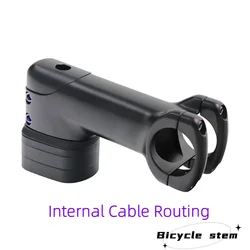 Kocevlo Bicycle Stem 28.6-31.8mm Aluminum Internal Cable Routing Stem with Spacer Road Handlebar Stem Bike Parts