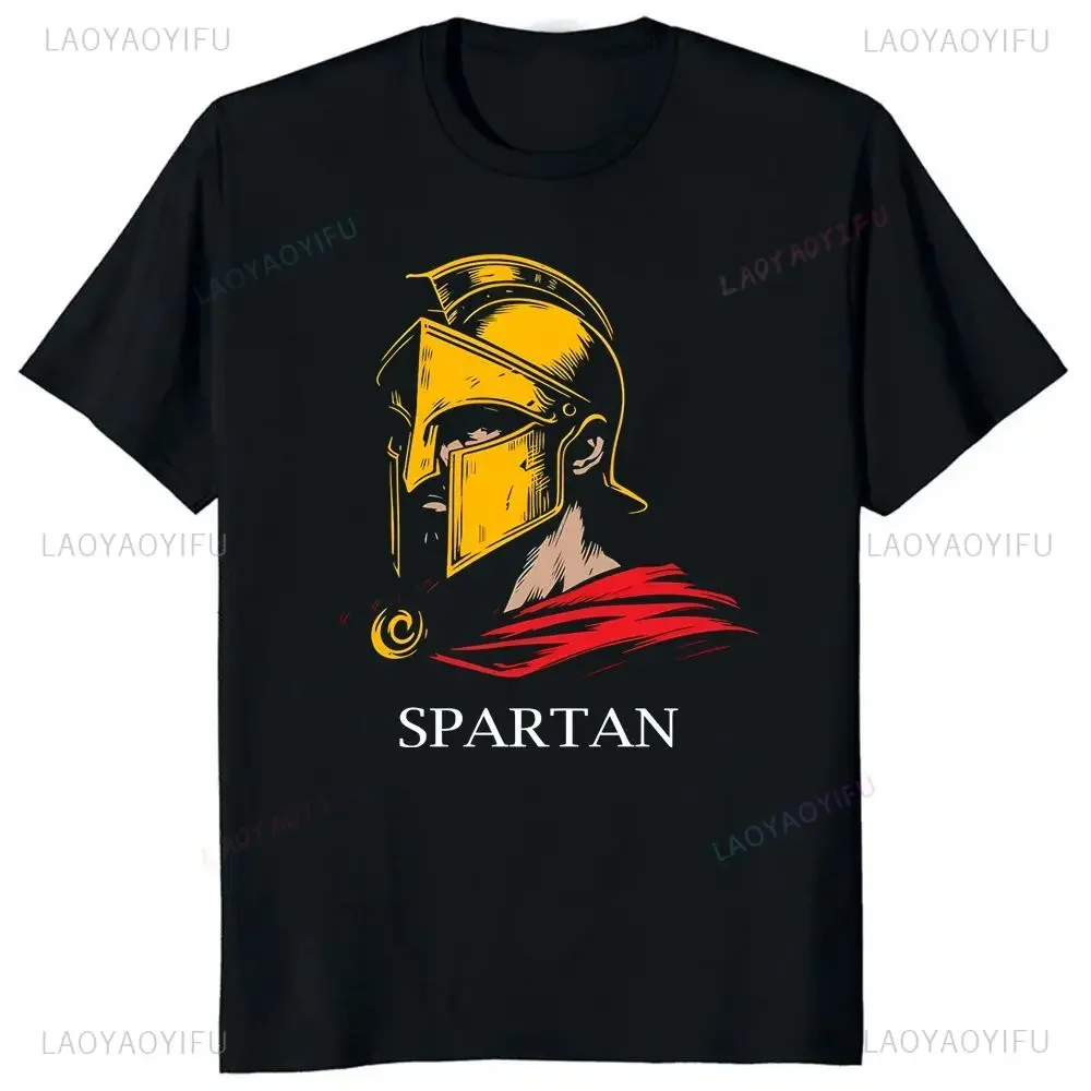 Movie Sparta 300 Warriors Printed T-shirt Summer Trend Harajuku Short Sleeve Unisexes Shirt Graphic Oversized T-shirt