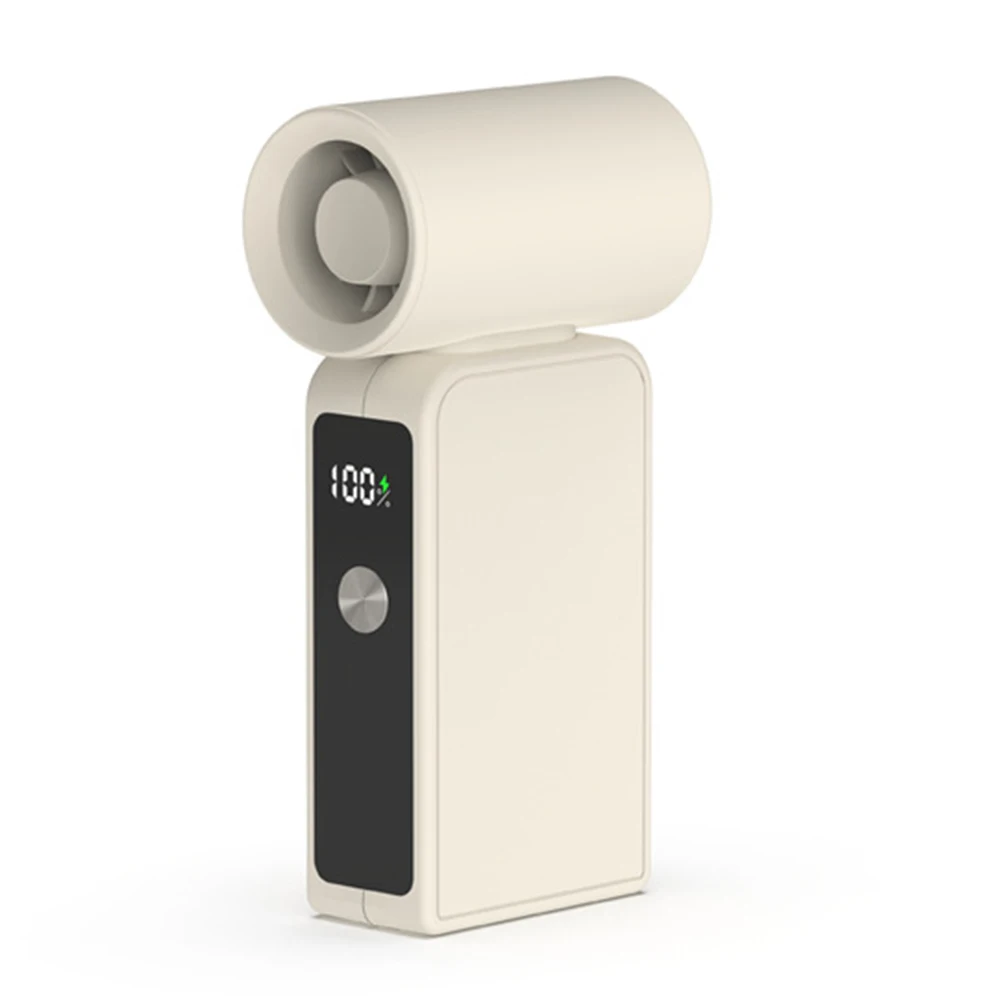 

4000mAh Battery Fan Handheld High Speed Fan Reliable Cooling Support Turbine Blade Technology For Office Use Rechargeable Fan