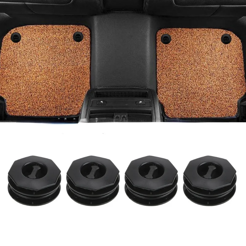 8Pcs Car Floor Mat Clips Fastener Buckles Holders Carpet Clip Sleeves Retention Retainer Styling Tool Auto Interior Accessories