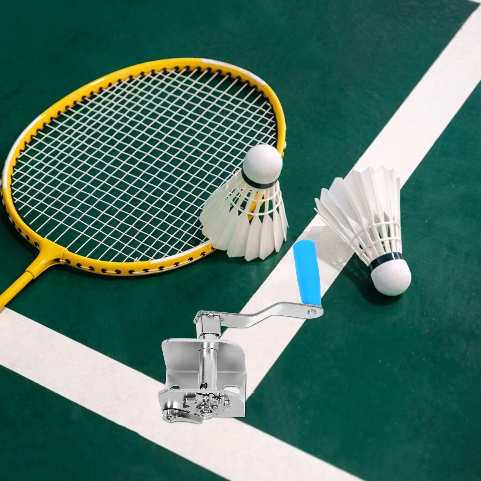 

Hand Crank Wire Tensioner Stainless Steel Manual Badminton Volleyball Net Tightening Tool Outdoor String Tightener