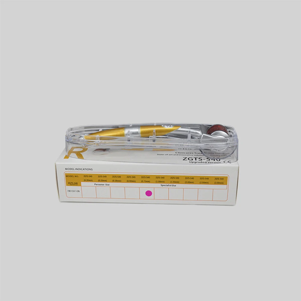 ZGTS Dermaroller DRS 540 Micro Needles Derma Roller Titanium Mezoroller Microneedle DR آلة القلم للعناية بالبشرة #6