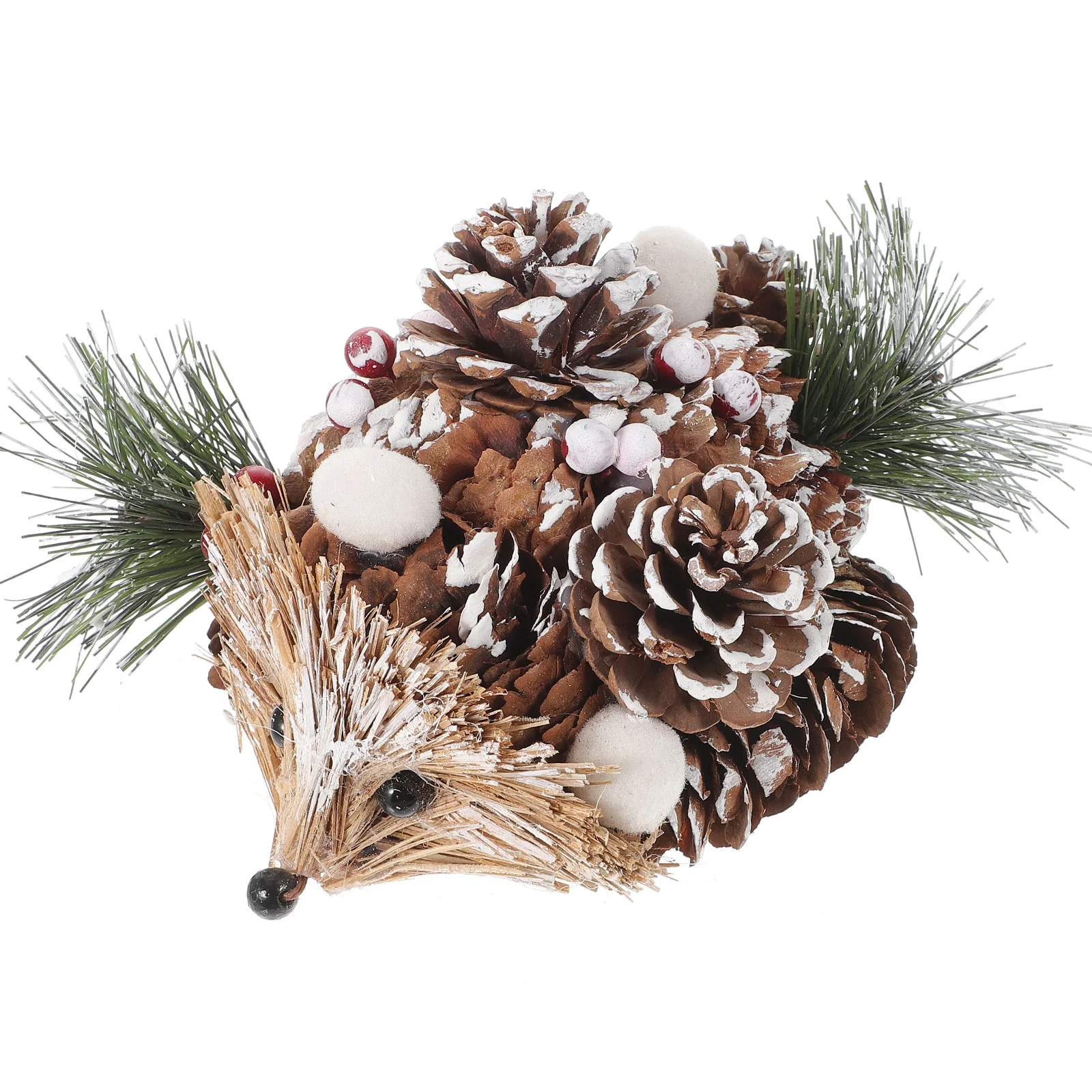 

Mini Animal Ornaments Straw Bird Handmade Decoration Lovely Hedgehog Adornment Pinon Nuts