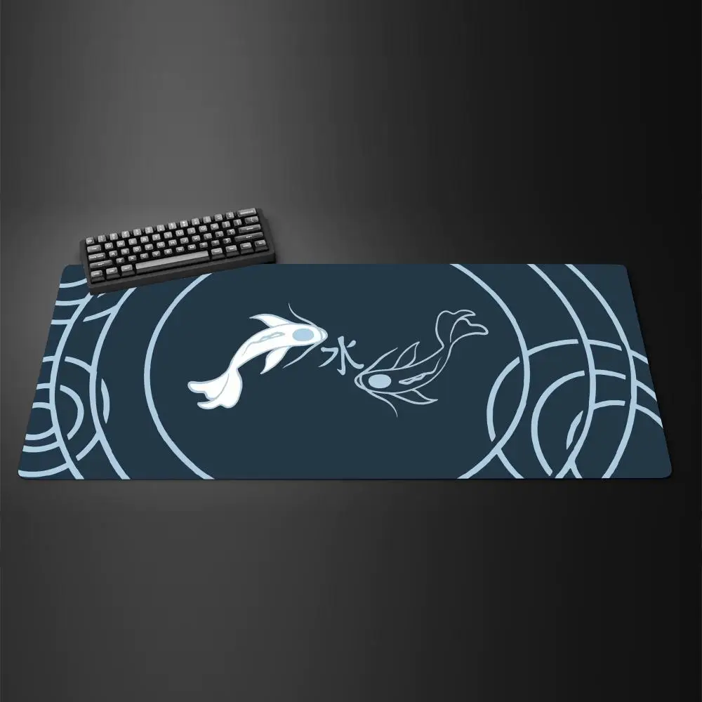 แผ่นรองเมาส์สำหรับเล่นเกม ลายปลาคาร์ฟ ไทชิ แบบเรียบง่าย แผ่นรองโต๊ะ แผ่นรองเมาส์คอมพิวเตอร์ บริษัทผลิตแผ่นรองเมาส์ แผ่นรองโต๊ะขนาดใหญ่ 100x50 ซม. แผ่นรองเมาส์ขนาดใหญ่สำหรับเกมเมอร์