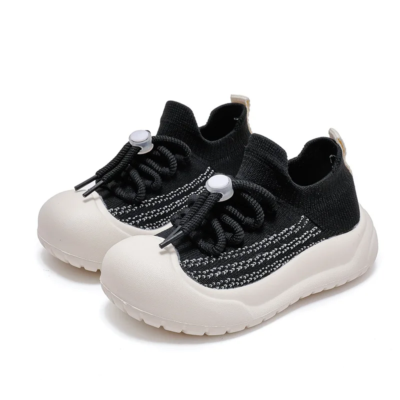 Children Sneakers Kids Knitting Shoes Boys Girls Infant Toddler Outdoor Mesh Sport Running Breathable Tennis Sole Fitness Shoes