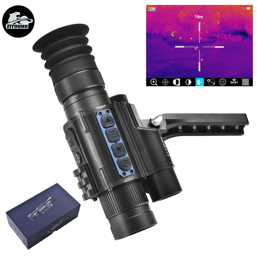 

MLT225-LRF Thermal Monocular Built-in Real Time Ranging Ballistic Caculation WIFI Long Range Hot Detection Hunting Thermal Scope