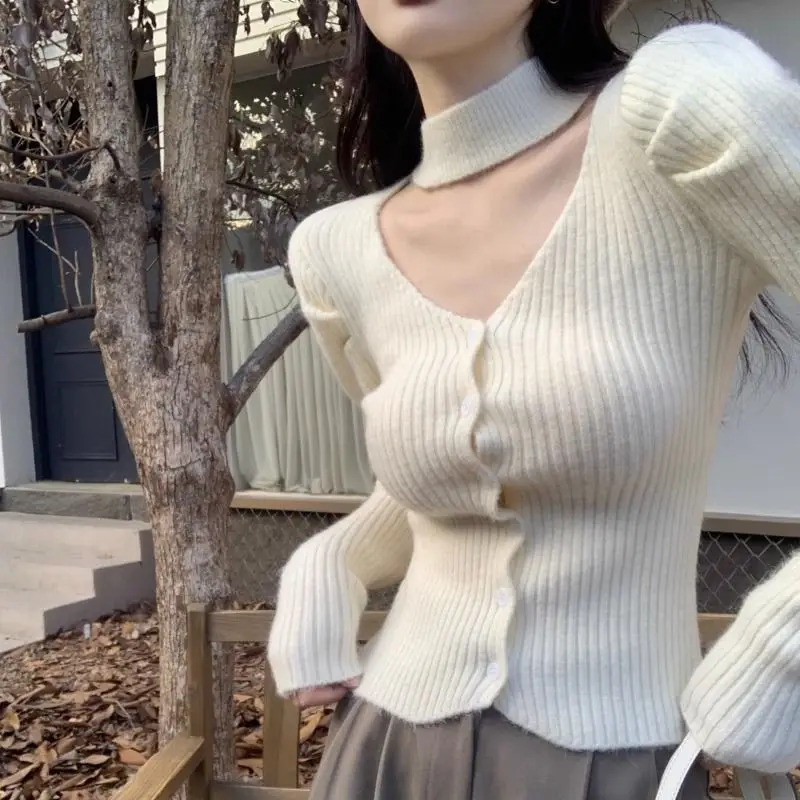 セーター ジャンパー カーディガン レディース ジャージ 韓国風 ハート柄 ボタンダウン コーヒー セクシー スイート ラブリー ウルジャン キュート ファッション OL