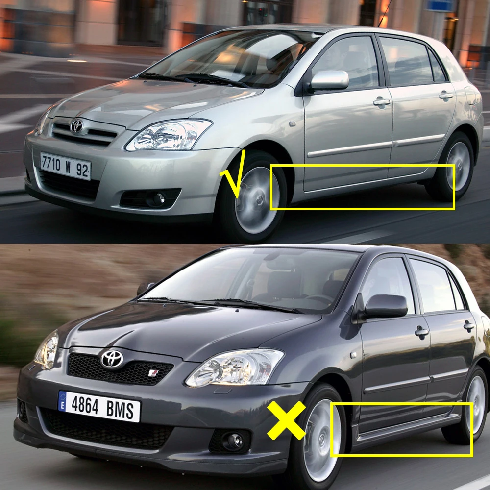 Mud Flaps for Toyota Corolla E120 E130 2000 2001 2002 2003 2004 2005 2006 Accessories Splash Guards Mudguards Fender Front Wheel