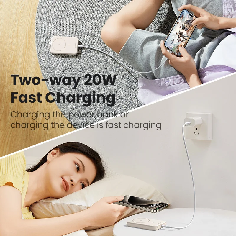 UGREEN PD20W Power Bank Magnetische 10000 mAh Draagbare Draadloze Snel Opladen PowerBank voor Magsafe voor iPhone 15 Pro Max 16 Pro