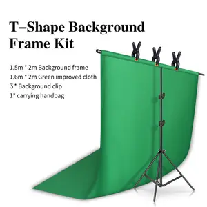 Portable T buy Shape Green Screen Support System Kit