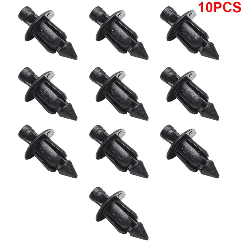 10/20/30 Stück 6mm schwarze Motorrad-Verkleidungsnieten-Clips für Honda Suzuki Kawasaki Karosserieverkleidungsteile – Detail 1