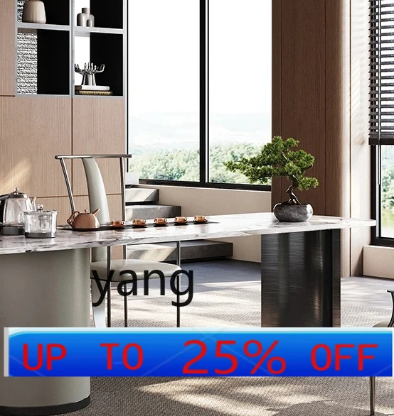 

LMM light luxury tea table minimalist home office tea table and chair combination