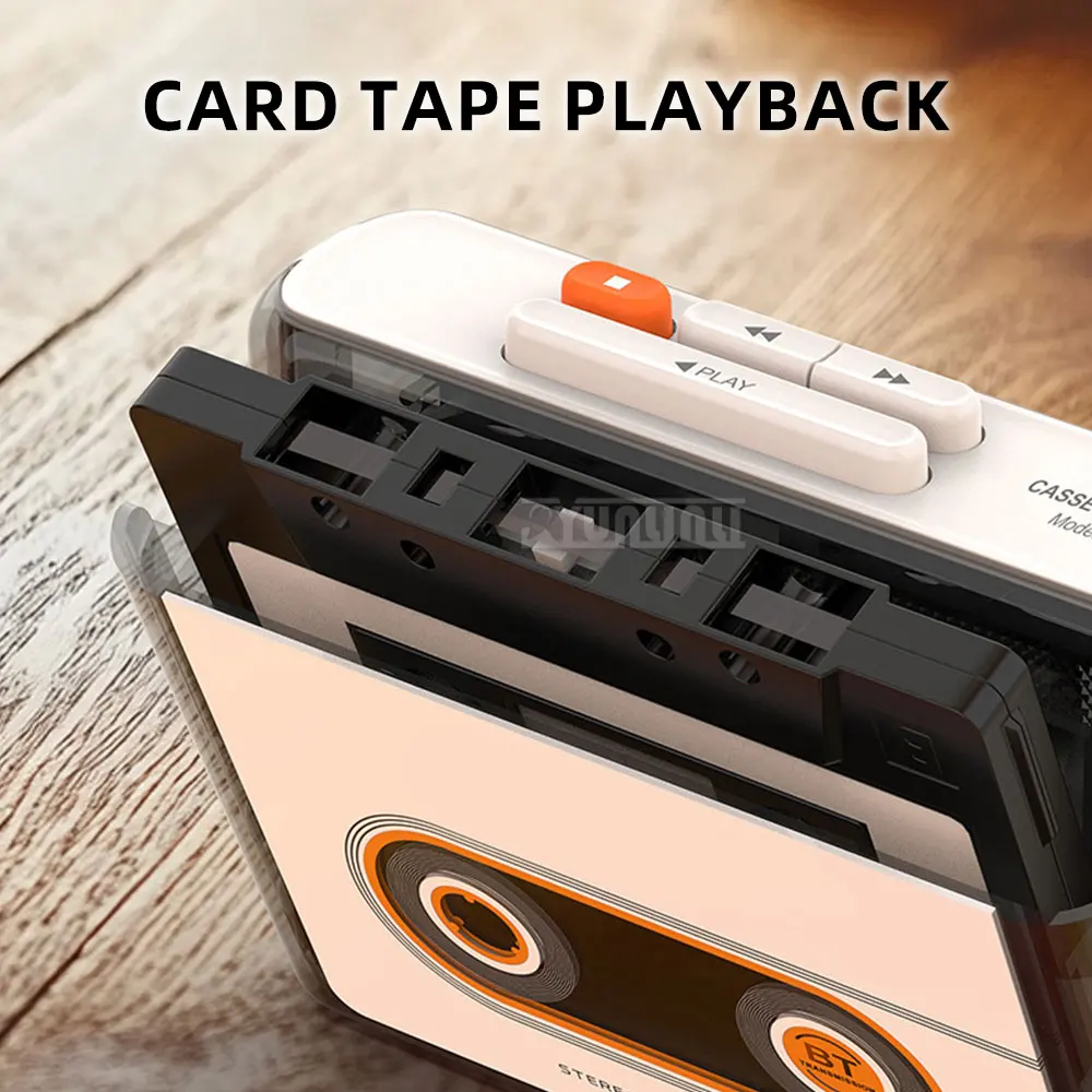 6508 stereo cassette player, portable radio, cassette single-player vintage retro Bluetooth rechargeable