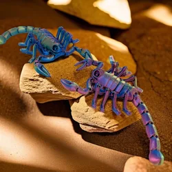 Creative 3D Printed Scorpion Rotatable Articulated Scorpion Simulation Flexible Scorpion Home Office Desktop Ornament Home Decor