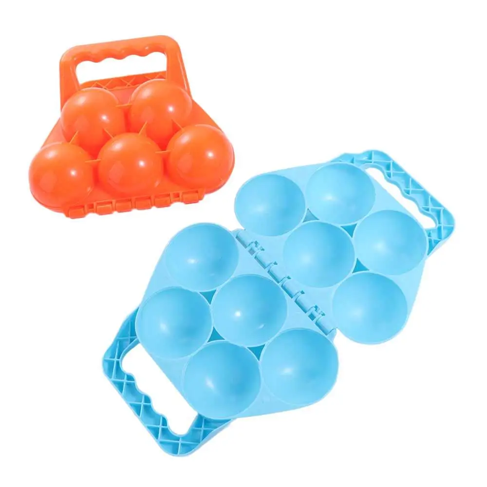 Kunststoff Schneeball Maker Clip Anti-rutsch Griff Tragen-beständig Schnee Ball Form Werkzeug Doppel ball Sicher Winter Kampf Clip spielzeug