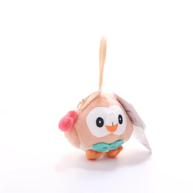 LLavero de juguete de peluche Kawaii de Pokemon Rowlet Love Series, llavero con colgante para mochila, muñeco, regalos de cumpleaños para chico