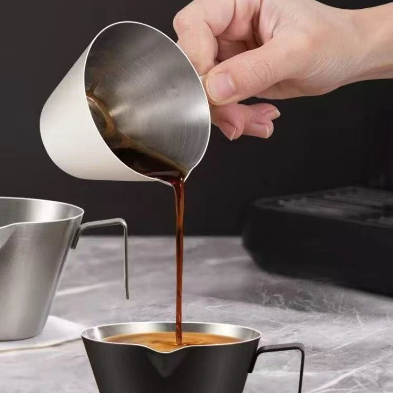 

304 Stainless Steel Espresso Measuring Cup Coffee Scale Milk Spoon Barista Tool Extraction Pour Over Kitchen Accessories