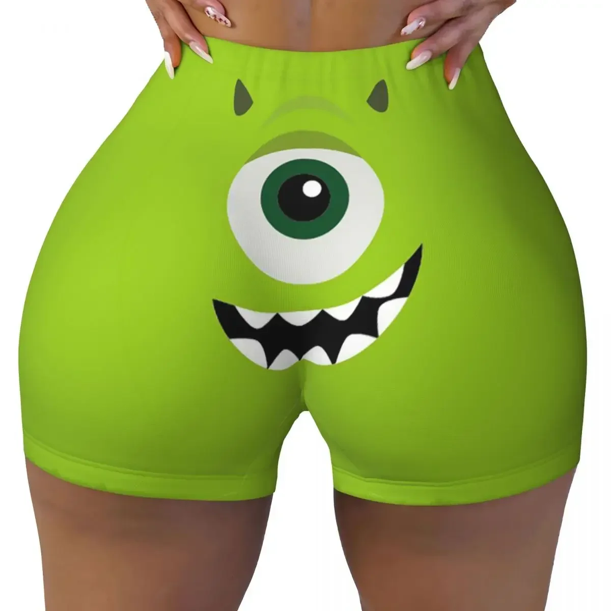 

Custom Monsters University Mike Gym Biker Running Shorts Women's Workout Yoga Shorts