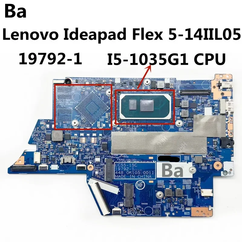 

For Lenovo Ideapad Flex 5-14IIL05 Laptop Motherboard LC55-15C 19792-1 Motherboard CPU I5-1035G1