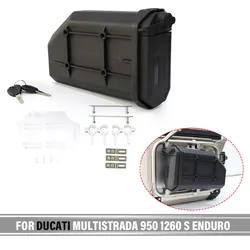 For Ducati MULTISTRADA 950 1260 S ENDURO Motorcycle Toolbox Waterproof Side Decorative Toolbox Side First-aid/ Breakdown kit