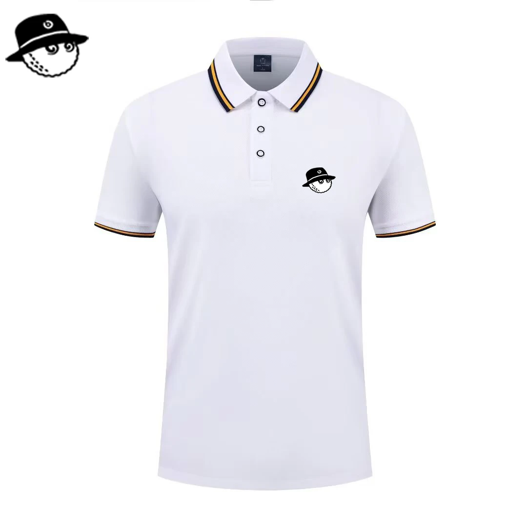 Men Summer Fashion Slim Fit Sport Short Sleeve 100% Polyester Polo Shirt Fake Pocket Decoration Casual Sport Golf Polo Shirt