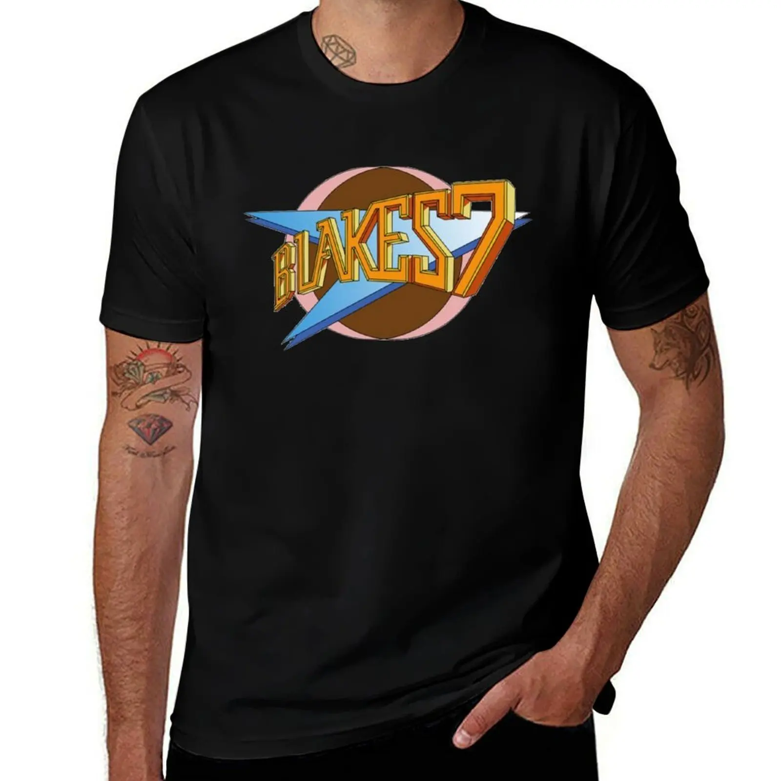 blakes 7 retro 70s tv T-Shirt Plus Size Outdoor Casual Top T-Shirt