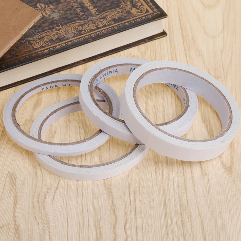 12m 5mm-15mm Strong Double Sided Sticky Adhesive Tape For Home Office Stationery