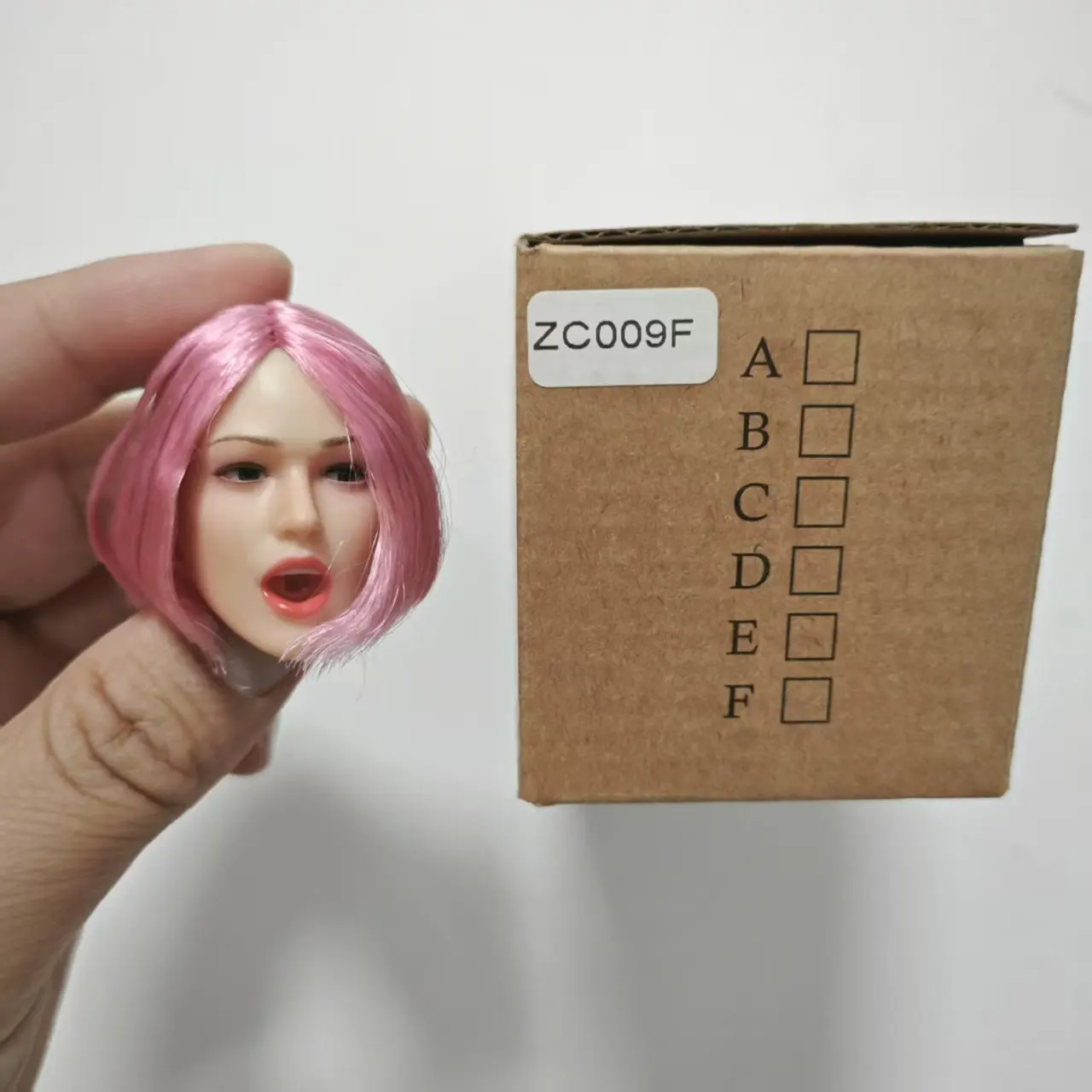 1/6 Jong Meisje Huanhuan Head Sculpt met Beweegbare Ogen Model Fit 12 ''TBL Bleke Vrouwelijke Soldaat Action Figure Body Z6TOYS ZC008