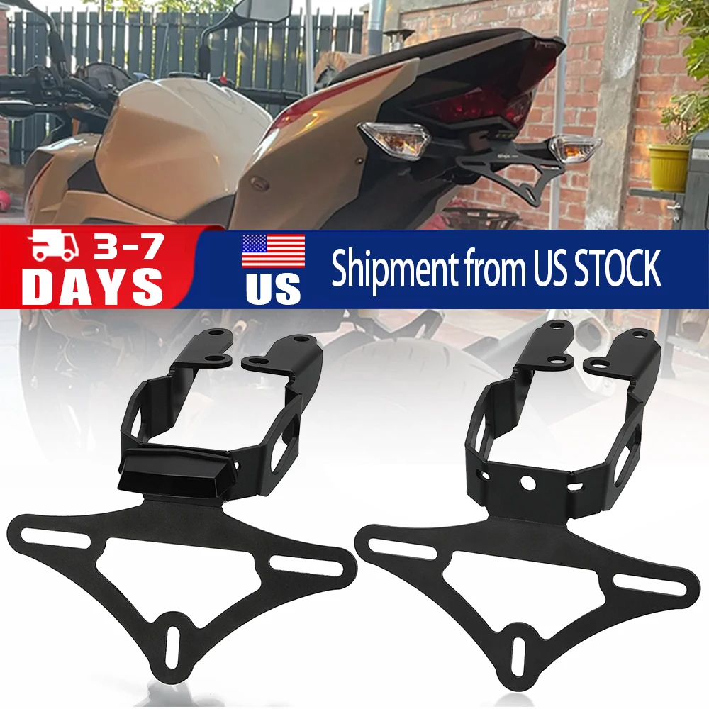 

2025 2026 для KAWASAKI Ninja 400 Z400 500 Z500 Z250 2019-2024, кронштейн для держателя номерного знака, задний хвост, аккуратное крыло, комплект для устранения