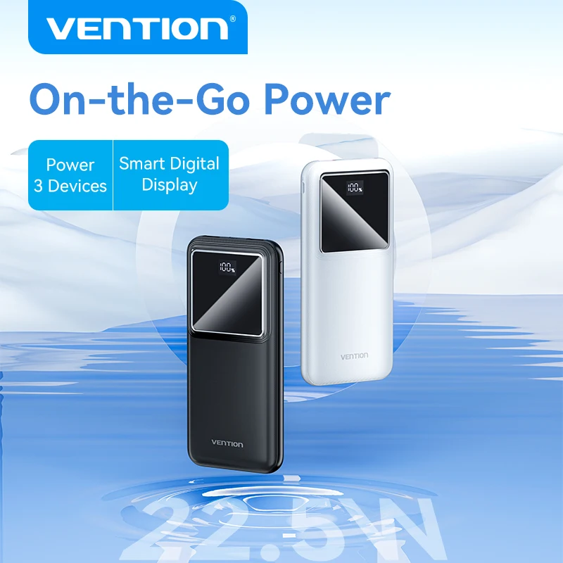 

Power Bank Vention 10000 мАч с быстрой зарядкой PD 22,5 Вт Портативное зарядное устройство для iPhone 15 14 13 12 Pro Max Xiaomi