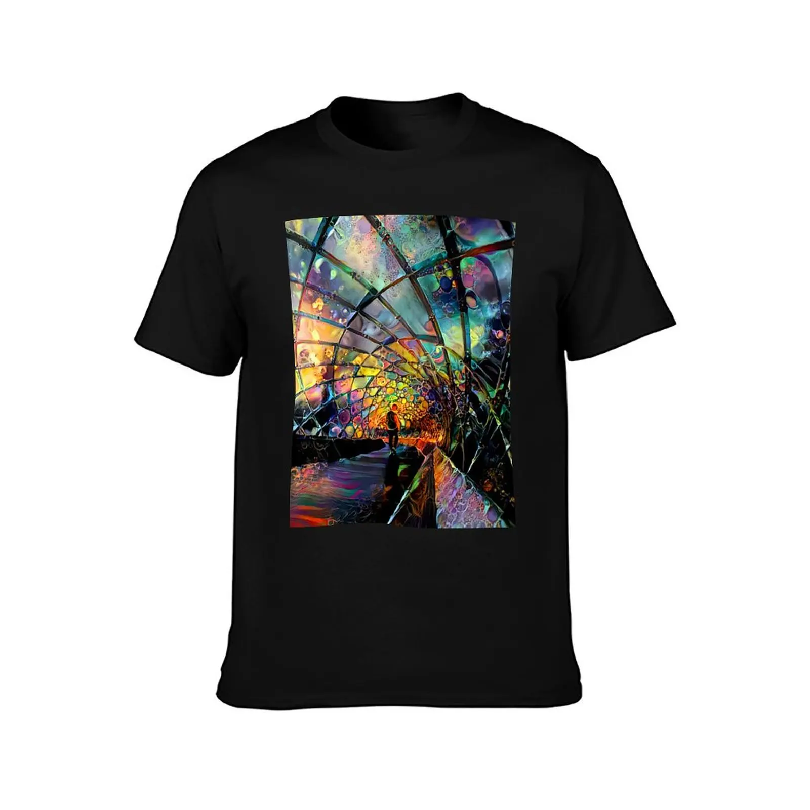 The Tunnel of Possibilities T-Shirt Minimalist Plain Crew Neck T-Shirt