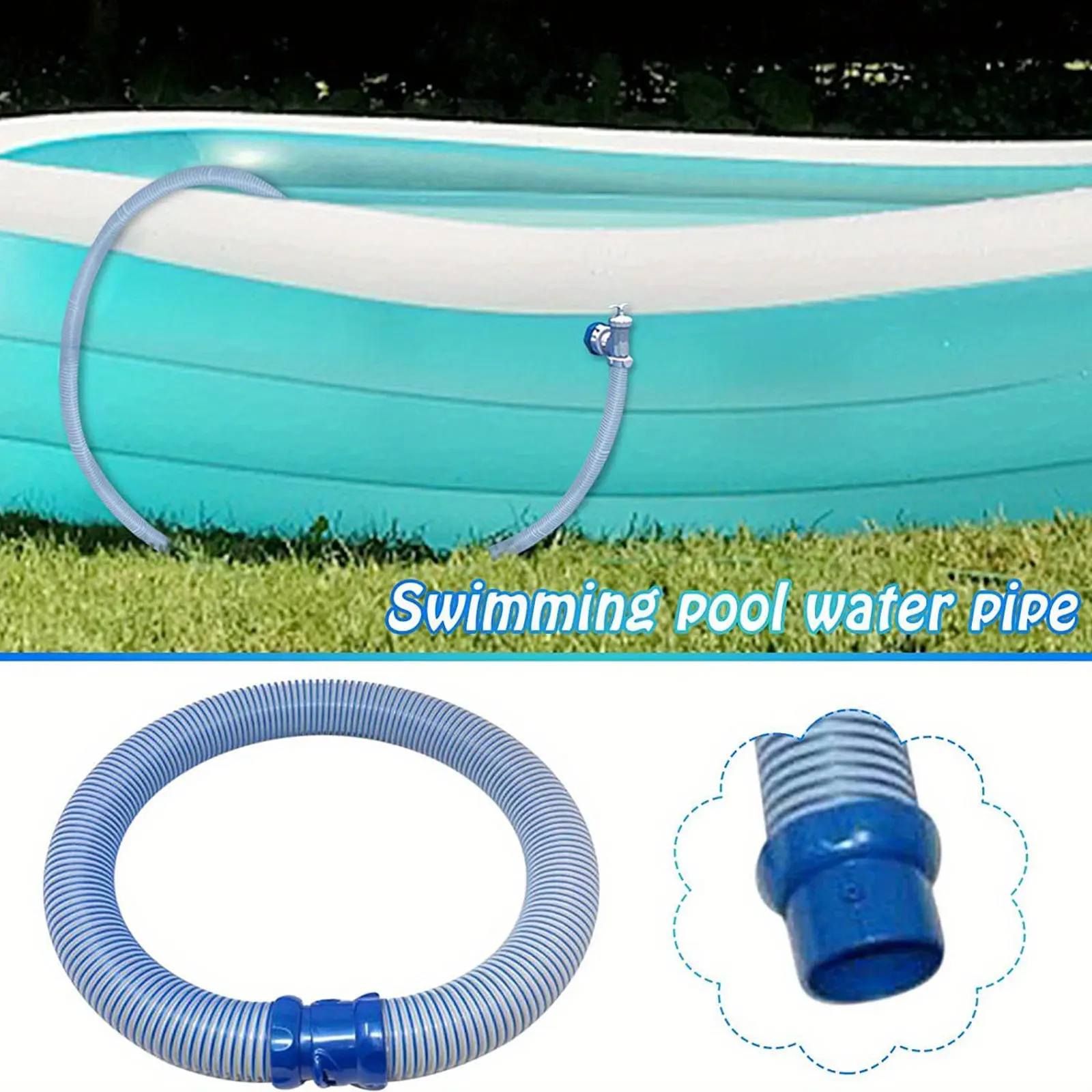 1/3/5pcs Pool Vacuum Cleaner Hose 1M Rubber Pool Cleaner Twist Lock Hose Replacement Accessories for Zodiac X7 T3 T5 MX6 MX8