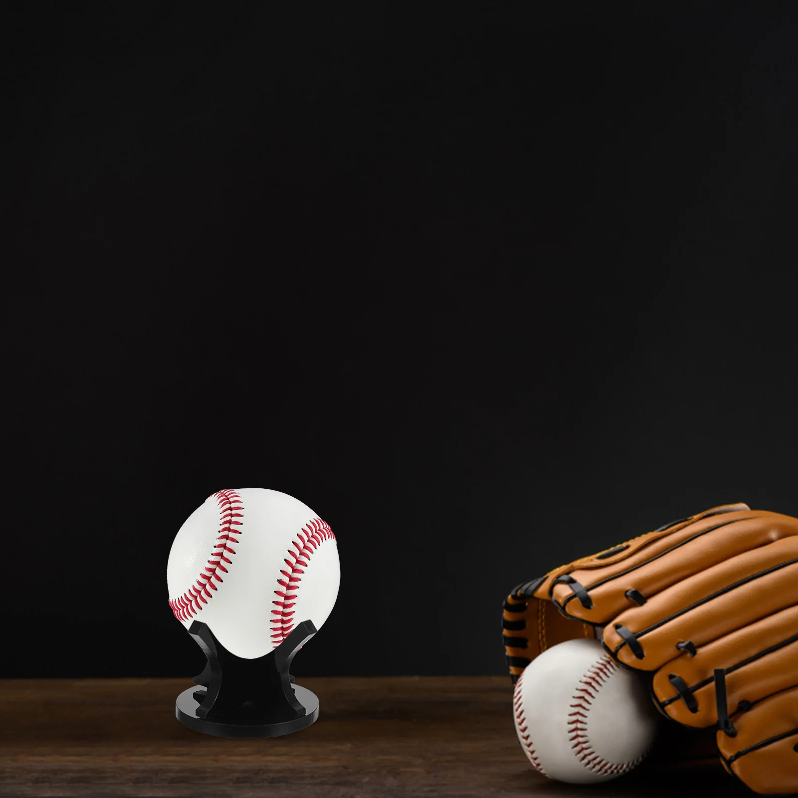 

3pcs Baseball Holder Acrylic Material Non Slip Design Suitable for Small Sports Balls Display St Decorations Household
