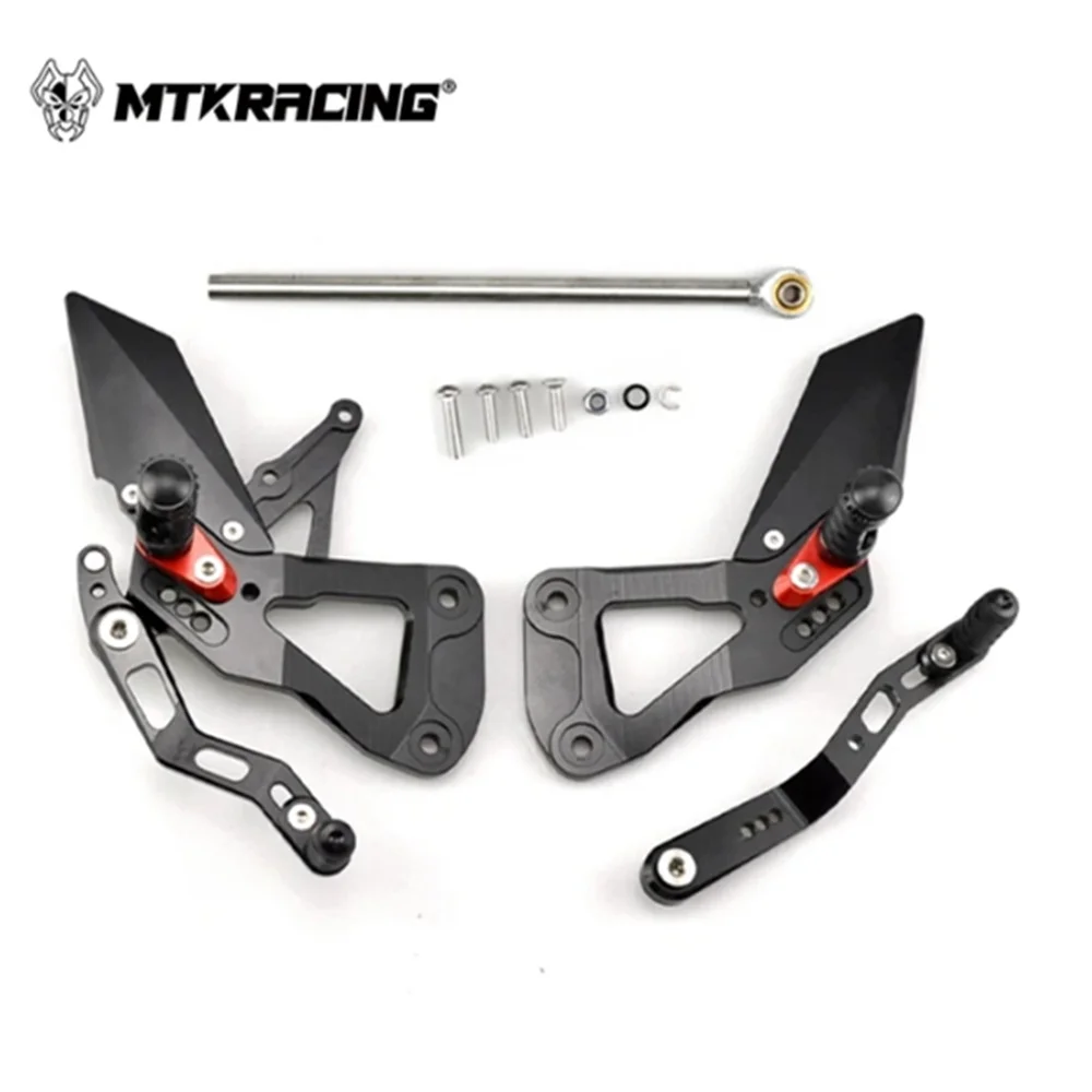 MTKRACING For SUZUKI GSXR 1000 2017-2024 Rear Sets Heighten Pedal Adjustable Rearsets FootPegs Shift Lever Brake