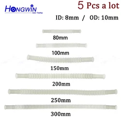Universal Fuel Petrol Pump Hose - Plastic Nylon Corrugated Flexible Plastic Pipepipe ID8 OD10 Length:80 100 150 200 250 300mm
